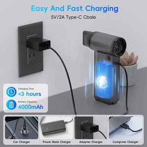 Mini Ventilador Jet Fan: Soplador de Aire Comprimido Eléctrico Portátil de 130,000 RPM, Soplador Inalámbrico de 3 Velocidades, Mini Ventilador Turbo - Product Image 5