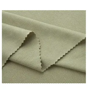 groene geribbelde gebreide stof Suppliers-Populaire Effen Kleur Custom Spandex Polyester Rib Gebreide Trui Stof