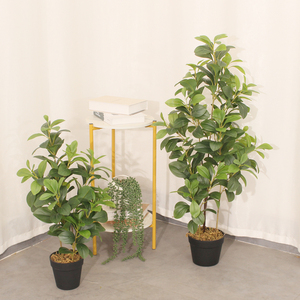 Tree-95cm de gardénia artificiel réaliste de 37.4 ''arbuste de beauté au toucher réel pour une utilisation en intérieur - Product Image 3