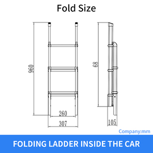Tytxrv <span class=keywords><strong>RV</strong></span> nội thất thang 5 bước Caravan gấp nhôm trong nhà thang dễ dàng lắp đặt cho Camper Motorhome Trailer giường tầng - Product Image 4
