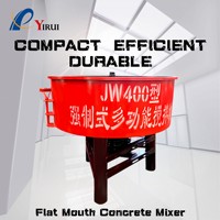 Malaxeur à béton à cuve plate forçée YIRUI JW400 4kW pour matériaux réfractaires, mortier, ciment, équipement de laboratoire