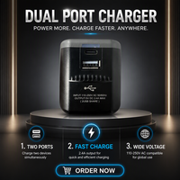 Adaptateur de chargeur universel PD 35W ignifuge avec USB Type C et broches rétractables certifié CE RoHS FCC UKCA pour les voyages d'affaires