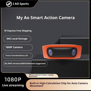 Caméra d'action sportive WA100-PRO AI avec suivi automatique, 1080P HD, grand angle <span class=keywords><strong>180</strong></span>°, trépied 7 mètres, double objectif - Product Image 2
