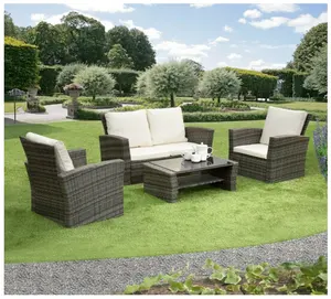 Rotan 4-zits Tuin Patio Sofa Set Populair In Uk Market