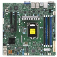 Motherboard Server Supermicro X11SCH-LN4F Baru, Faktor Bentuk E-ATX, CPU Intel, 128GB DDR4-2666MHz, Antarmuka SATA, LGA-1151 (Socket H4)