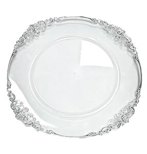 Assiettes de Présentation Rondes en Plastique de Luxe Décoratives, Design Classique, Durables, pour Mariage et Fêtes, Vente Chaude du Fournisseur Grossiste - Product Image 3