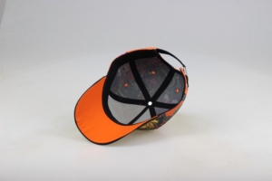 Casquette de baseball BSCI Houda Sporty Common Custom Twill avec impression numérique en relief, motif lettres, polyester/coton, boucle métallique, quatre points - Product Image 5