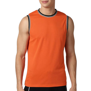 Vente en gros usine – Nouveau débardeur sport d'été pour homme en soie glacée imprimée, tricoté et respirant, personnalisable avec LOGO, coupe ample, sans manches, grandes tailles - Product Image 2