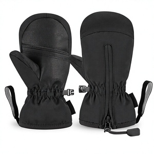 Gants de ski d'hiver pour enfants, imperméables, coupe-vent, chauds, à doigts entiers, pour snowboard, fermeture éclair, pour garçons et filles - Product Image 2