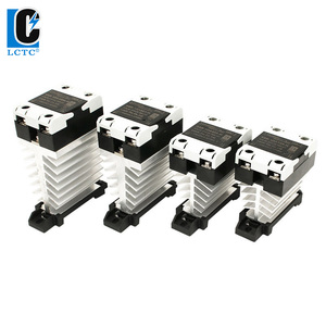 SSR固态继电器24-480vac散热器单相DIN导轨安装10A 25A 40A 60A 80A 100A 120A DA AA DD过零 - Product Image 1