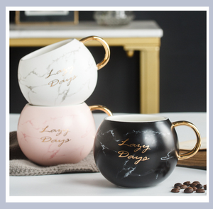 <span class=keywords><strong>EMOER</strong></span> Tasse à café en céramique Tasse à café européenne de luxe en marbre - Product Image 5