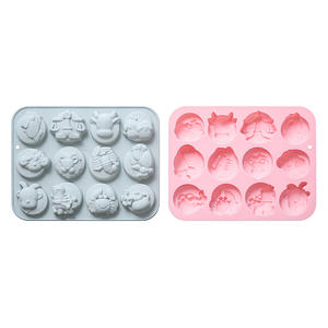 Moule en silicone pour animaux <span class=keywords><strong>du</strong></span> zodiaque, 12 signes, moule à glaçons et à chocolat mignon de l'horoscope chinois - Product Image 5