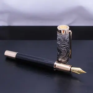 Jinhao Dragon Spirit серии Винтажный сувенирный подарок металлическая каллиграфическая перьевая ручка (сердцебиение F Nib)