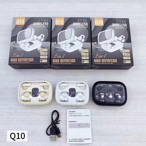 Personalización <span class=keywords><strong>de</strong></span> Logotipo Q10 Auriculares Inalámbricos 2 en <span class=keywords><strong>1</strong></span> para Parejas, Auriculares Deportivos con Pantalla LED <span class=keywords><strong>de</strong></span> Batería <span class=keywords><strong>y</strong></span> Cancelación <span class=keywords><strong>de</strong></span> Ruido ENC - Product Image 5