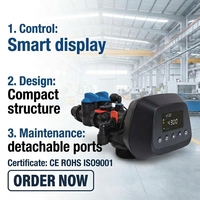 FOBRITE – Vanne de contrôle/adoucisseur numérique 3.5T pour traitement de l'eau par filtration automatique, garantie 1 an, 110V/220V, débit de 3.6cbm/h