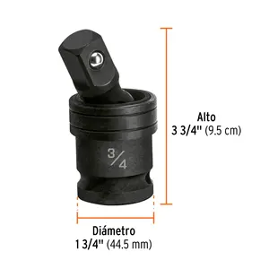 Adaptador de enchufes de impacto Truper 3/4 Drive con ajuste universal de nudo universal para un uso conveniente - Product Image 3