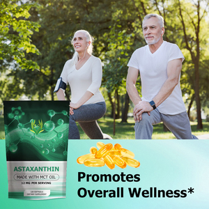Cápsulas Blandas de Astaxantina OEM ODM con Aceite MCT 12MG, Carotenoides Naturales Antioxidantes, Promueven el Bienestar General, Suplemento Dietético - Product Image 5
