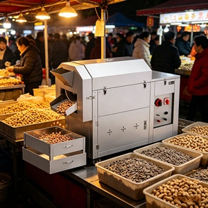 Machine à torréfier les noix portable et compacte, économe en énergie, idéale pour la torréfaction de petites quantités d'arachides, de noix de cajou et de noisettes - Product Image 1