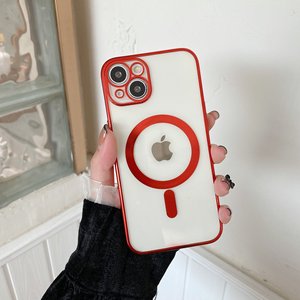 <span class=keywords><strong>Funda</strong></span> de teléfono transparente chapada en Tpu <span class=keywords><strong>funda</strong></span> <span class=keywords><strong>Original</strong></span> magnética para <span class=keywords><strong>Apple</strong></span> <span class=keywords><strong>Iphone</strong></span> <span class=keywords><strong>13</strong></span> 14 Pro Max carga inalámbrica - Product Image 3