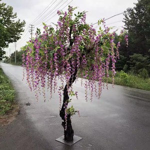 <span class=keywords><strong>Arbre</strong></span> à <span class=keywords><strong>fleurs</strong></span> artificiel en soie personnalisable, grand <span class=keywords><strong>arbre</strong></span> à <span class=keywords><strong>fleurs</strong></span> roses artificielles pour la décoration de mariage et de la maison - Product Image 2