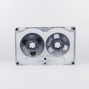Alloy Metal Frame Transparent Plastic Cassette <b>Tape</b> Case Blue Reels 10.2cm X 6.3cm Vintage Durable 50 Min <b>Recording</b> Time for - Product Image 5