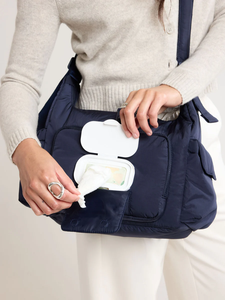 Sac à bandoulière matelassé en nylon personnalisé avec logo, léger et rembourré, pour maman, idéal pour <span class=keywords><strong>poussette</strong></span> - Product Image 6