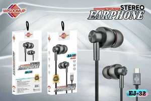 Auricolari Stereo WISDOMUP EJ-32 con Driver Dinamico In-Ear, Cuffie Cablate da 3,5 mm per Musica - Product Image 3