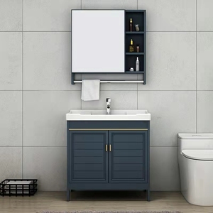 Custom mirror floor medicine modern wash basin bathroom vanity cabinet