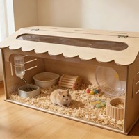 Boîte d'élevage pour animaux de compagnie en panneau de fibres pour cochons d'Inde, hamsters, hamsters dorés, nids de cailles, développement à température contrôlée