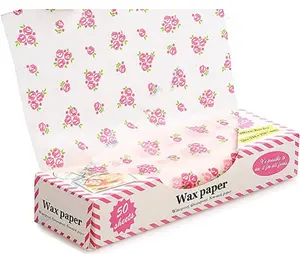 Deli Dry Wax Packpapier blätter Rollen Vor geschnittenes Antihaft-Premium-Hochleistungs-Wachspapier, Butter papier zum Einwickeln von Lebensmitteln