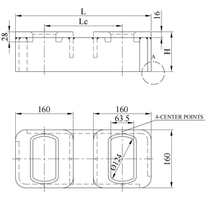 Maxplus Double Raised <b>Foundation</b> Container Fittings Structural Steel ISO Single Reefer Hot Dip Galvanized Single Flush LSO Found - Product Image 5