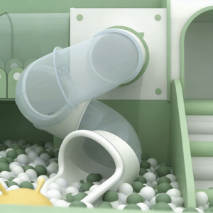 Ensemble de jeux d'intérieur Macaron Color Soft : piscine à balles, tunnel et structures d'escalade pour enfants - Product Image 5
