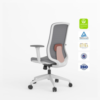Chaise de bureau ergonomique pivotante en maille SITSTAR, dossier moyen, conforme aux normes ANSI/BIFMA X5.1-2017 et EN 1335, pour projets de conception de lieux de travail