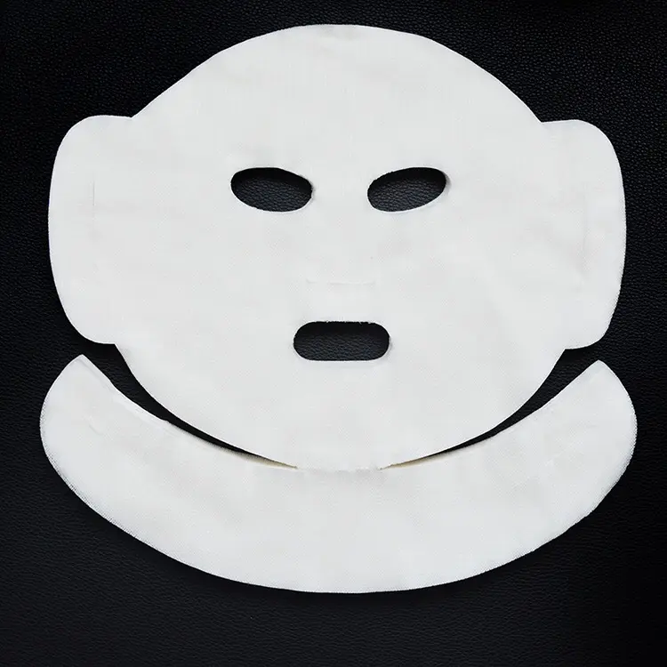 Geen Logo Oorhaak Zijden Masker Met Nek Zorg Droog Masker Enkel Vel Zeer Dun Gezichtsmasker Schoonheidsgereedschap Voor Gezicht En Hals