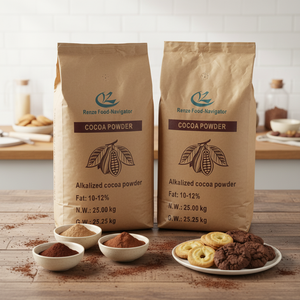 Polvere di Cacao Alcalinizzata Premium Marrone Scuro a Basso Contenuto di Grassi 10-12% Fornitura all'Ingrosso Sacchi da 25kg per Alimenti e Bevande - Product Image 6
