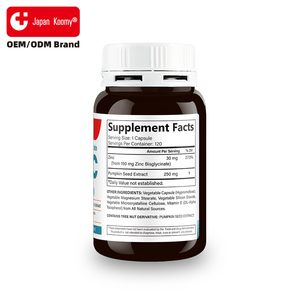 Nutraceutical Shecome Zinc <b>Supplement</b> Manufacturer with Pumpkin Seed for Prostate Health Support 120 Zinc Glycinate Capsules - Product Image 6