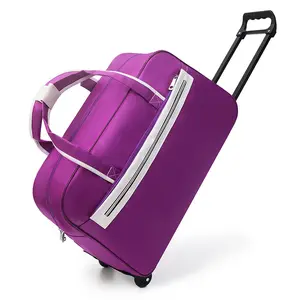 Yasoomade TB029 Leichte, strap azier fähige Trolley-Reisetasche aus Flughafen leder