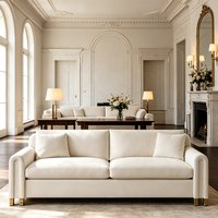 Modernes Skulpturales Modulares Indoor-Sofa-Set mit Holzbeinen Quadratische Form für Apartment-Wohnzimmer