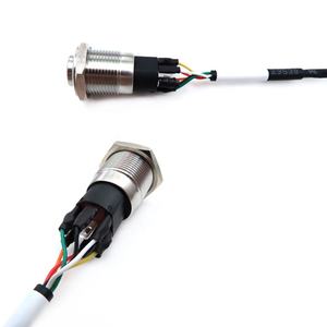 Interruptor de Botão Personalizado IP67 GX12 GX16 Conector à Prova d'Água com 2 3 4 5 6 8 9 10 Pinos e Cabo - Product Image 4