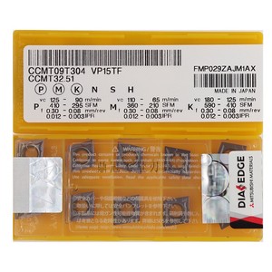 Plaquettes de coupe CNC authentiques et originales CCMT060204/060208/09T304/09T308/09T302-FM VP15TF, produits authentiques, directement provenant de l'usine. - Product Image 3