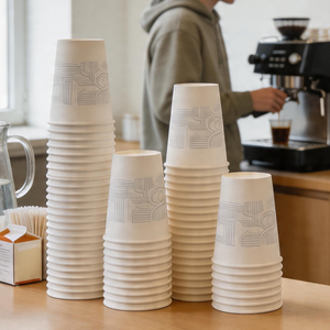 Gobelet à café jetable à paroi simple de 22 oz avec logo imprimé personnalisé pour boissons chaudes au lait et au thé - Product Image 1