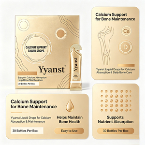 Complément Alimentaire Liquide Oral au Calcium 60ml, 30 Flacons, Suppléments à Base de Plantes pour Favoriser l'Absorption, Soutien à la Maintenance Osseuse, OEM - Product Image 3