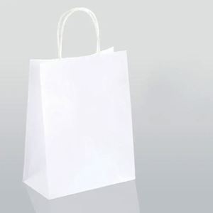 Bolsa de Regalo de Papel Kraft con Asa Redonda Trenzada, Versión de Papel, Color Personalizado, Proveedor Mayorista, Exportación - Product Image 1