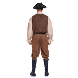 <span class=keywords><strong>Disfraz</strong></span> <span class=keywords><strong>de</strong></span> <span class=keywords><strong>pirata</strong></span> retro medieval artístico <span class=keywords><strong>de</strong></span> Halloween, estilo Piratas <span class=keywords><strong>del</strong></span> <span class=keywords><strong>Caribe</strong></span>, para cosplay y presentaciones, tallas S-XL - Product Image 5