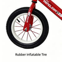 Grand stock de vélos d'équilibre pour enfants, style sport, avec cadre rouge et pneus en caoutchouc, vente en gros pour les distributeurs de détail