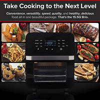 Dreeko 15.5Qt Air Fryer roster Four X-Large Family Size Powerful 1800W 4 Rack Positions 100 Presets & 50 Memory