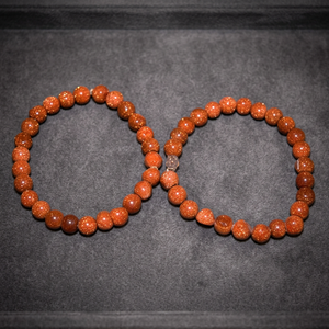 Pulsera de Piedras de Sol Rojas Hechas a Mano, Joyería de Moda con Piedras Preciosas, Decoración Feng Shui para el Hogar, Regalo Empresarial Ecológico - Product Image 3