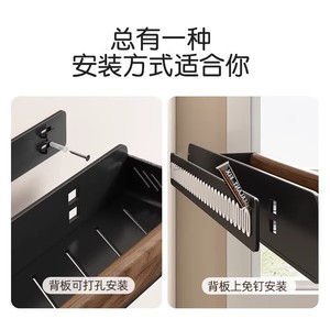 Bathroom Storage Rack 2 Bars Wood Organizer <b>Shelf</b> No Drilling Required Towel Rack For Bathroom - Product Image 4