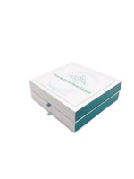 Caja de Regalo Personalizada de Lujo, Vacía, para Perfume de 50 ml, Caja de Aceite, Cartón Reciclable, Caja de Cartón para Cosméticos, con Relieve, Esponja, MOQ Bajo