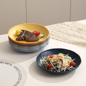 Plato redondo profundo con ribete de encaje creativo para uso doméstico: plato para pescado, plato para verduras, plato para comida occidental, plato para pasta, plato para ensalada - Product Image 3